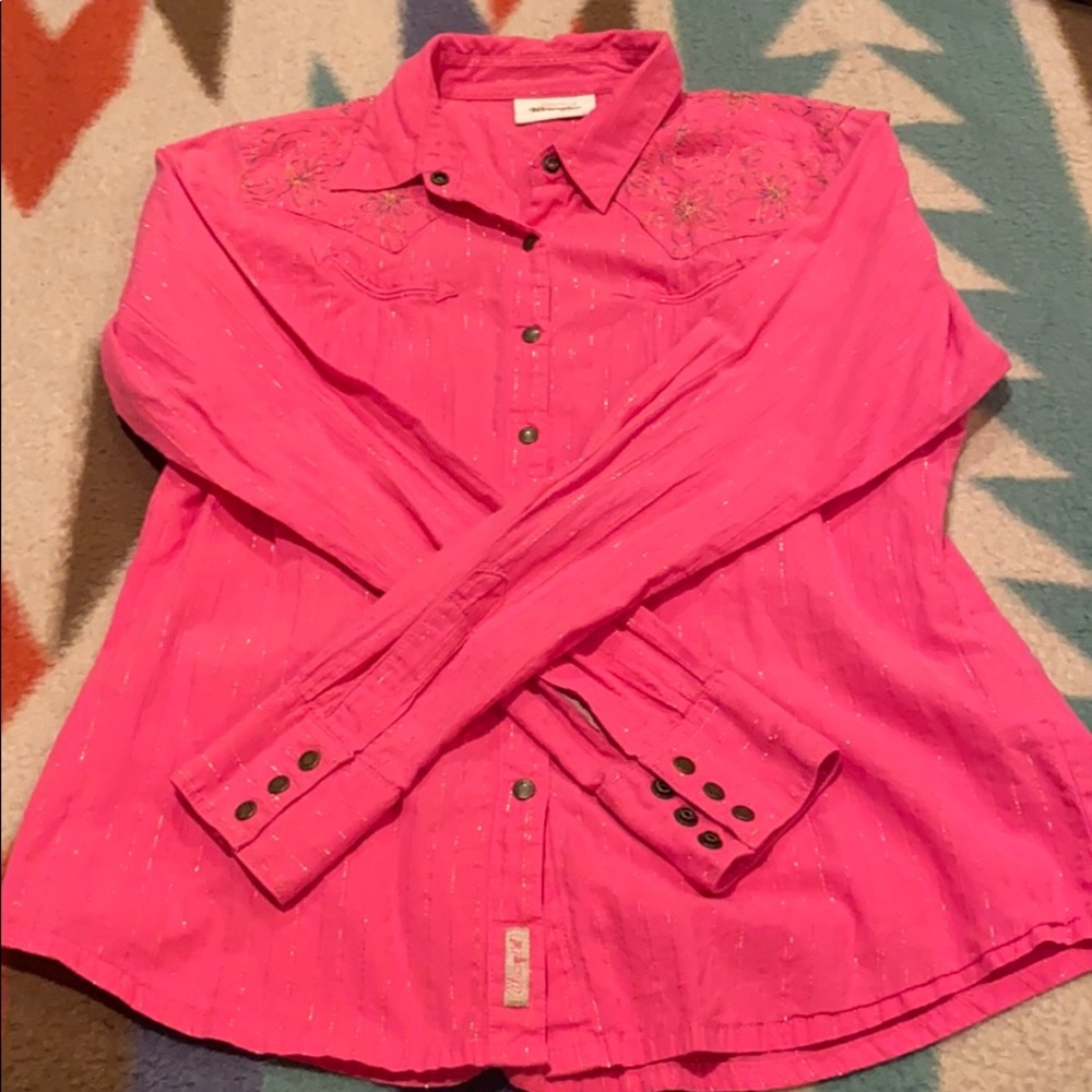 Wrangler Long Sleeve Western Shirt